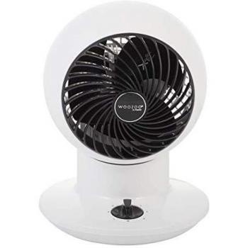 Iris Ohyama – 11 m² leiser Tischventilator in Weiß