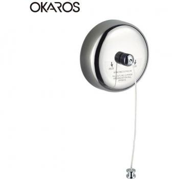 Étendoir rétractable Okaros pour balcon en acier inoxydable
