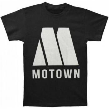 T-shirt Motown Records logo M per adulti bianca/nera