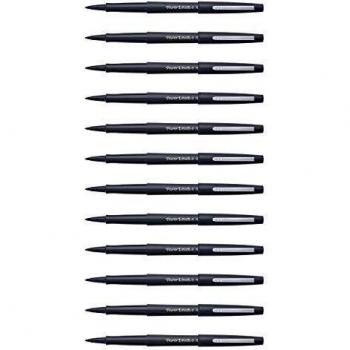 Papermate Flair rotulador de punta fina Medio Negro 12 pieza(s)