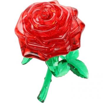 3D Jigsaw Puzzle Red Rose