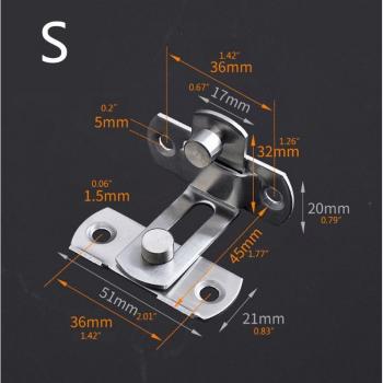 Sliding Barn Door Lock Stainless Steel C90A