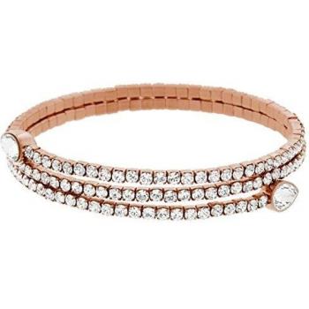 Twisty Drop Bracciale Oro Rosa Placcato Swarovski