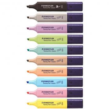 STAEDTLER 364: Marqueurs de Couleur pour Étudiants – Pack 8/10, Sèche-Vite