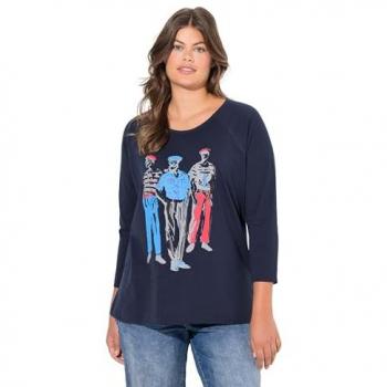 Laurasøn 3/4 Arm Shirt für Damen in Übergröße
