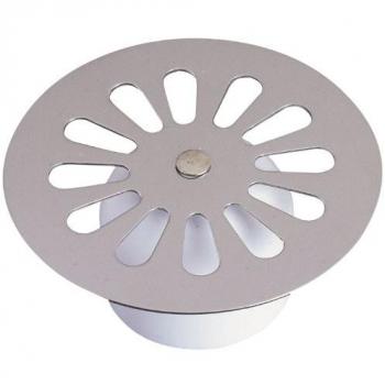 Grille cloche inox Marguerite 85 mm pour douche