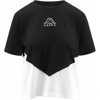 Kappa Ece Damen T-Shirt kurzarm schwarz-weiß