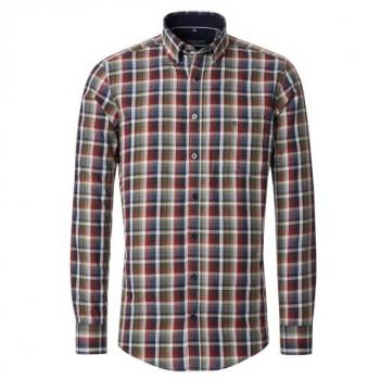 CASAMODA Karohemd B.D. Comfort Fit rot 4XL