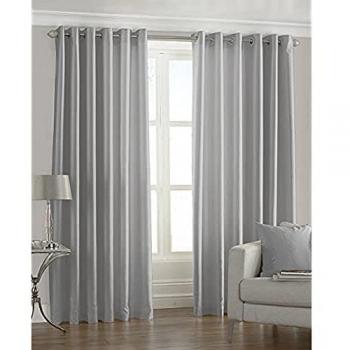 Fiji Faux Silk Eyelet Curtains