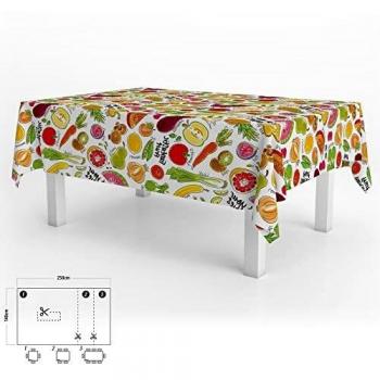 Nappe imperméable antitache Fruits Fantaisie 140x250 cm