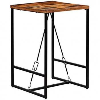 VidaXL Bar Table Solid Reclaimed Wood 27.6x27.6x41.7
