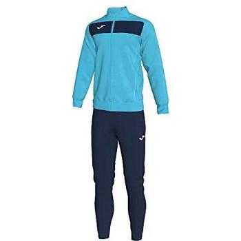 Men's Joma Academy II Tracksuit (Turquoise Fluor/Navy)