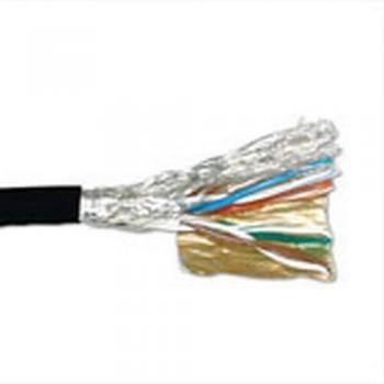 ACT CAT6 S/FTP PVC Kabel Soepel Zwart 305 meter