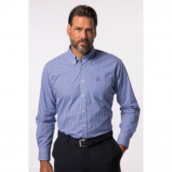 Camicia quadrettata blu per uomo, comfort fit, taglia XL, cotone, JP1880