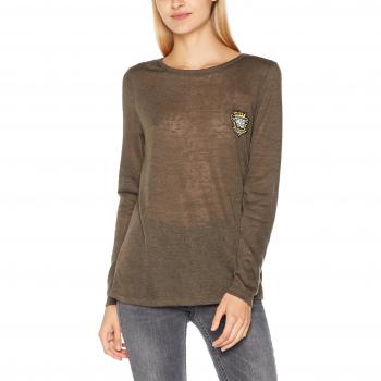 Only Onlrain Top de Manga Larga, Verde, Talla X-Large