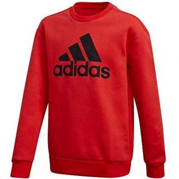 Adidas Jungen Jb A Spacer Cw Sweatshirt, rot-schwarz, 140