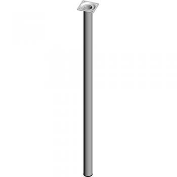 Structure de pied de meuble blanc Ø30 mm, H700 mm – Pack complet
