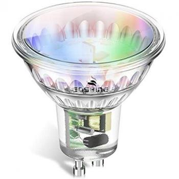 ENSHINE GU10 Smart Bulb, Warm to Cool White and RGB WiFi LED Light Bulb, Dimmable, Compatible with Alexa and Google Home, Music Sync, 5W, 470 Lumens