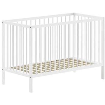 Bed Bébé 60x120 en Hêtre Massif Laqué Blanc – Eliott