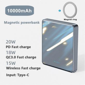 10000mAh Wireless Magnetic Charger Power Bank for iPhone 12 Pro Max