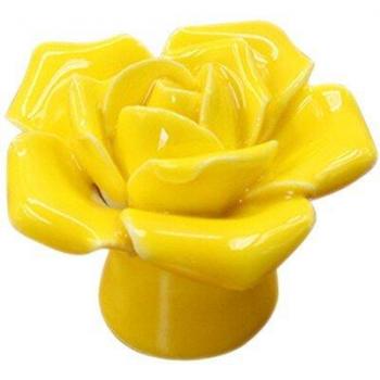 Rose Flower Ceramic Pull Handle