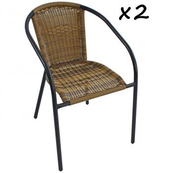 San Remo Double Pack Garden Chair by Europa Leisure
