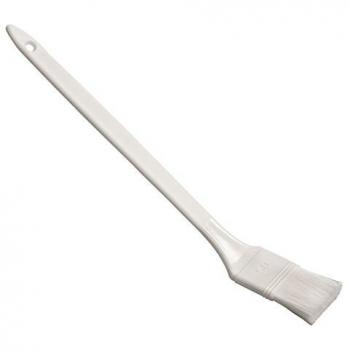 Haug Grillreinigungsbürste – Weiß, langes Griffdesign, 0,25 mm weiche Borsten