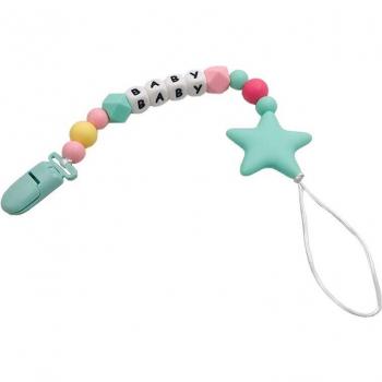 Personalized Silicone Pacifier Clip Chain