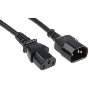 RS Pro C14‑C13 Stromleitung H05VV‑F 1,0 mm² Schwarz 10 m