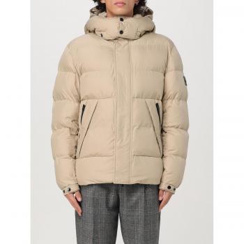 BOSS Steppjacke mit Kapuze Modell „Corbinian“ – Taupe, Größe 54 – Herren