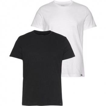 Lee Herren T-Shirt 2‑teiliges Set in Schwarz/Weiß