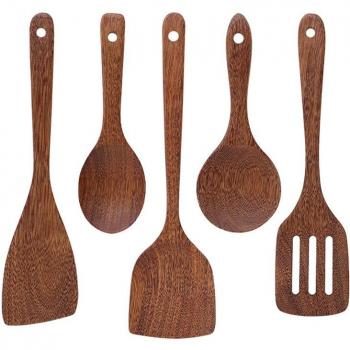 5Pcs Wooden Cooking Utensils Set