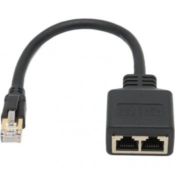 Cavo prolunga Ethernet RJ45 1 a 2 porte