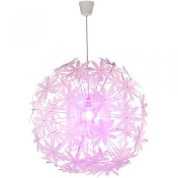 Plafoniera sospesa LED floreale bianca, telecomando RGB, dimmerabile, 1x9W