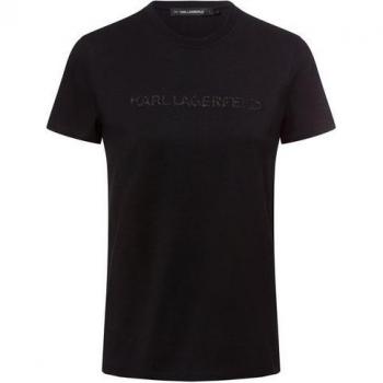Karl Lagerfeld T‑Shirt (Glitzern), weiß