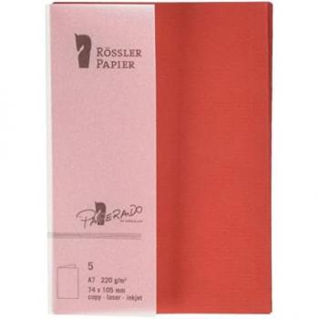 Set 5 de Tarjetas A7 Tomate Plegables