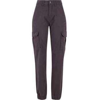 Stoffhose Urban Classics Damen – 30 – Baumwoll‑Twill Utility – unifarben – Normalgröße – 98 % Baumwolle, 2 % Elasthan