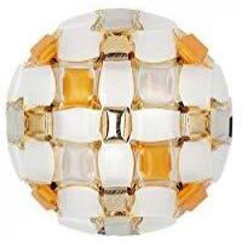 Slamp Mida Wall Sconce, 32x32 cm, Amber/White