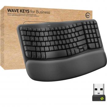 Clavier sans-fil ergonomique Logitech Wave Keys pour professionnels