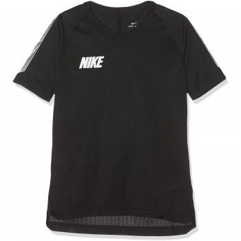 Nike Jungen Breathe Dri-Fit Squad T-Shirt Schwarz/Weiß