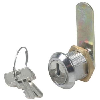 Cylindre cam lock IBFM 30 mm chromé, filetage 16 mm, sécurité 3