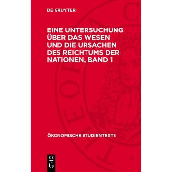 Vitalsource Technologies, Inc. Eine Untersuchung ?ber das Wesen und die Ursachen des Reichtums der Nationen, Band 1