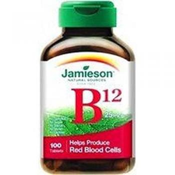 B‑12 Méthylcobalamine 1000 µg (Jamieson) – 100 pilules