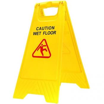 Triple-Cornered Wet Floor Sign