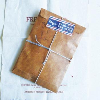 5 Sobres Retro de Papel Kraft para Cartas y Postales