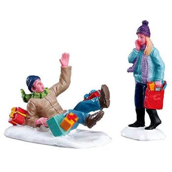 Villaggio Natalizio: “Shopping Set” 2 pezzi, 4 cm