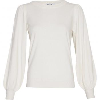 Pullover mit Puffärmeln Tamana Rachelle von MSCH Copenhagen, Offwhite, Größe M/L