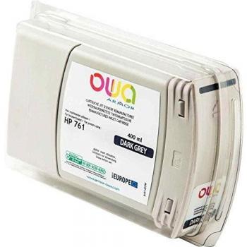 Owa Cartouche Remanufacturé 400 ml Gris Foncé – HP DesignJet T7100/T7200