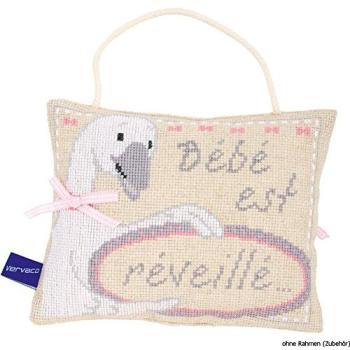 Vervaco Stickpackung „Baby schläft, Baby ist wach“ (Auslaufmodell)
