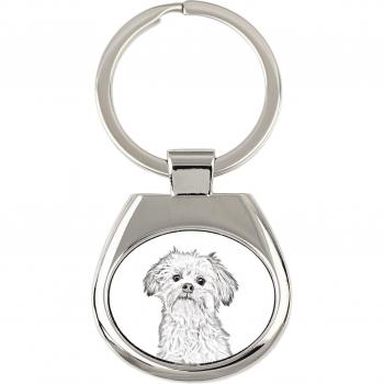 Portachiavi con cane Lowchen, Cane Leone Piccolo
